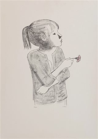 Xavier Bueno (Vera de Bidasoa 1915 - Fiesole 1979), “Ritratto femminile”.
