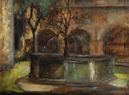 VITTORIO CAVALLERI<BR>Torino 1860 - 1938<BR>"Fontana dell'eterna primavera del castello dei sogni"