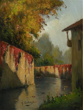 GIOVANNI COLMO<BR>Torino 1867 - 1947<BR>"Canale di Morozzo"