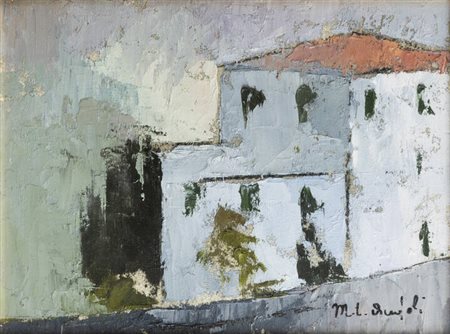 MARIA TERESA AUDOLI CARPANETTO<BR>Torino 1912 - 2004<BR>"Casette a Cervo ligure"