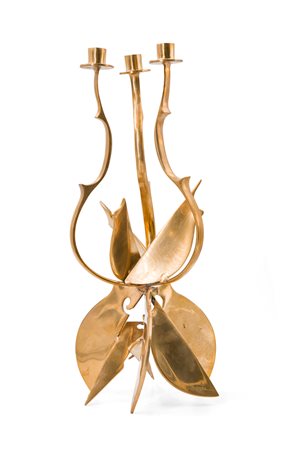 FERNANDEZ ARMAN (1928-2005)  - Chandelier au violon découpé, 1990 circa