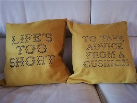  Banksy, Cushions, 2019