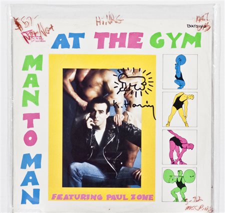 Keith Haring, Man to Man at the gym, 1987