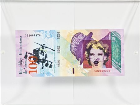  Banksy, Dismal (real currecy), 100 Bolivares, 2015