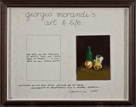  Sarenco, Giorgio Morandi's art & life, 1975