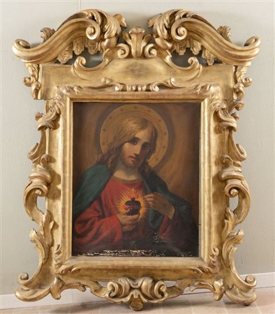 GIOVANNI PIANCASTELLI (Castel Bolognese 1845 – Bologna 1926) “Cristo”. Olio...