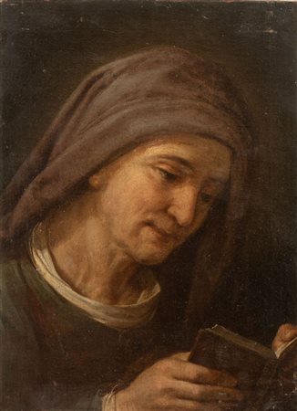 Scuola emiliana del XVII secolo. “Sant’Anna”. Olio su tela. Cm 43,5x32.