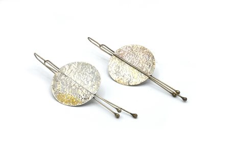 ORECCHINI PENDENTI IN ARGENTO lunghezza cm 10,5