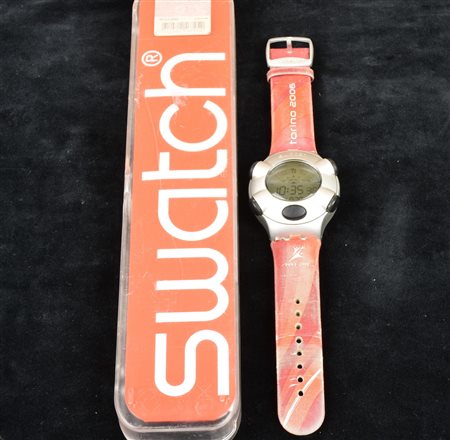 OROLOGIO SWATCH modello Beat in alluminio, completo di astuccio e garanzia...