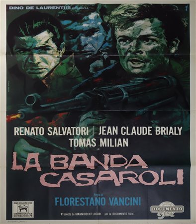 Manifesto cinema due fogli '''La Banda Casaroli'', 1962