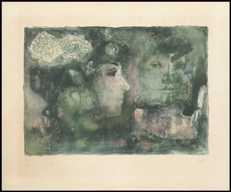 Hector Poleo (1918-1989) Visage verte