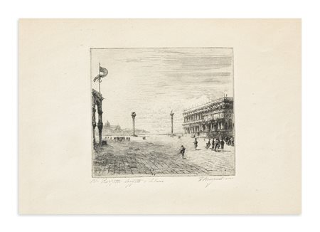 EMANUELE BRUGNOLI (1859-1944) - 80. Piazzetta