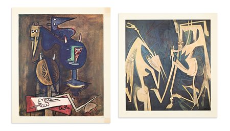 WIFREDO LAM (1902-1982) - Lotto unico di 2 fotolitografie