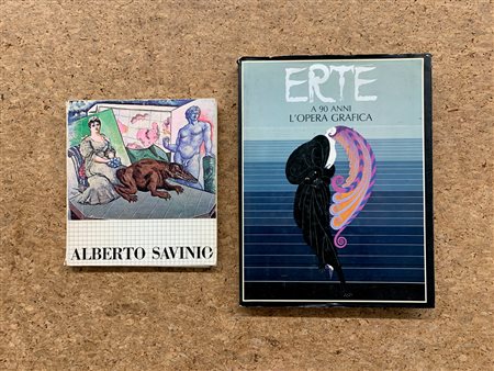 ALBERTO SAVINIO E ERTÉ - Lotto unico di 2 cataloghi