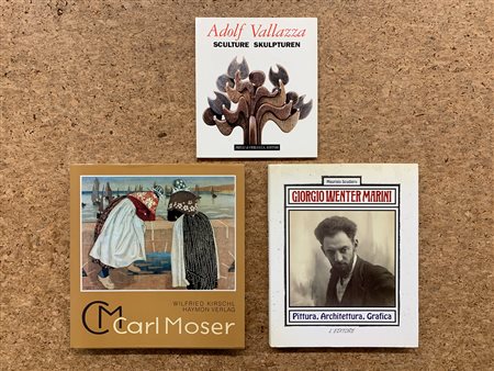 GIORGIO WENTHER MARINI, CARL MOSER E ADOLF VALLAZZA - Lotto unico di 3 cataloghi