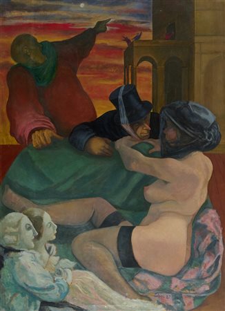 Giampaolo Talani (San Vincenzo, 1955 - Pisa, 2017) La donna misteriosa 1987...