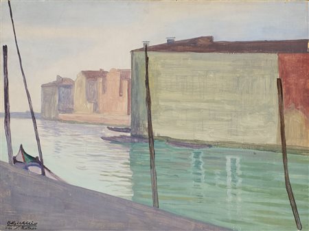 Cagnaccio di San Pietro (Desenzano del Garda (BS), - Venezia, 1946) Vista in...