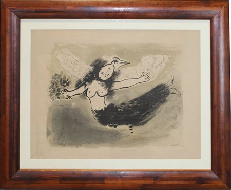 MARC CHAGALL, "Femme oiseau" (Mourlot 49), 1950