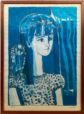 Francoise Gilot "Senza titolo" 
litografia a colori
cm 74x54
firmata e numerata