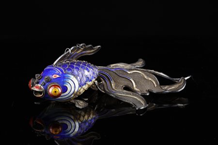  Arte Cinese - Pesce cloisonnè
Cina, dinastia Qing, inizio XX secolo .