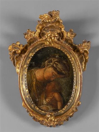 Scuola italiana sec.XVIII "Madonna con Bambino" 