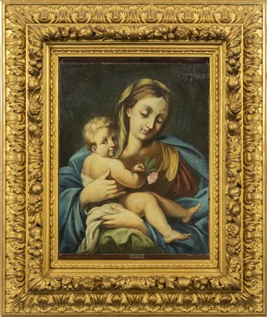 Scuola italiana sec.XVIII "Madonna della Rosa" 