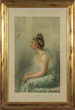 VITTORIO MATTEO CORCOS (1859-1933) <br>Ritratto 