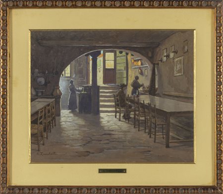 ATTILIO ZANCHELLI (1886-1946) <br>Interno di 