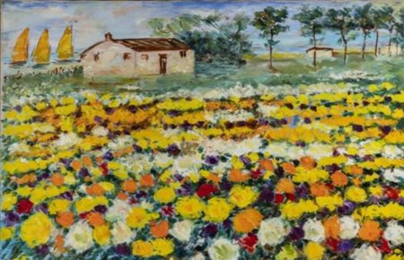 Michele Cascella “Prato in fiore” 1980-88