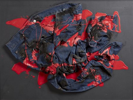 AUBERTIN BERNARD (1934 - 2015) - Jeans bruciati.