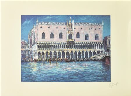 Giovan Francesco Gonzaga VENEZIA incisione su carta, battuta cm 44,5x60, su foglio 64x88; es....