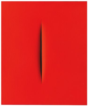 LUCIO FONTANA 1899 - 1968 CONCETTO SPAZIALE, ATTESA signed, titled and...