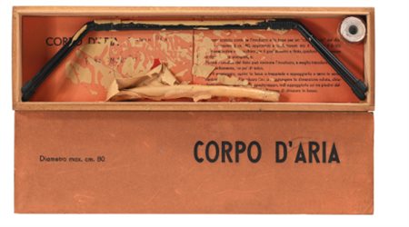 PIERO MANZONI 1933-1963 CORPO D'ARIA wooden box, rubber, mouthpiece, red...