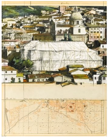 CHRISTO N. 1935 TEATRO NUOVO PACKED (PROJECT FOR FESTIVAL OF TWO WORLDS)...