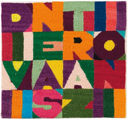 ALIGHIERO BOETTI 1940 - 1994 DIVINE ASTRAZIONI signed on the reverse,...