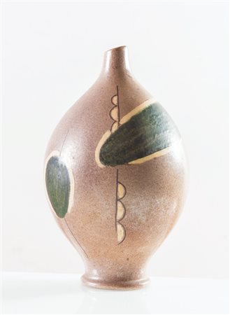 Giovanni Battista Casanova (Faenza 1910 – 1976), Vaso piriforme in ceramica, Faenza, Anni ‘50.