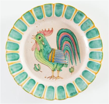 Manifattura Vietrese, Grande piatto in ceramica, Anni ‘30.