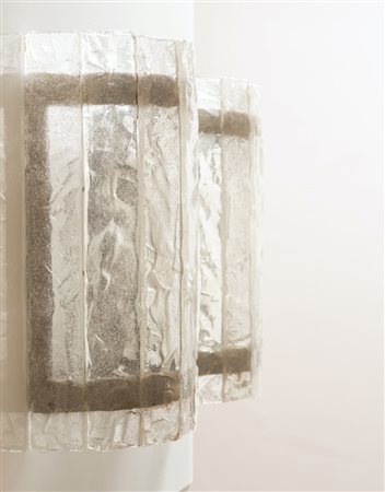 Coppia di applique in vetro, Murano, Anni ‘70.