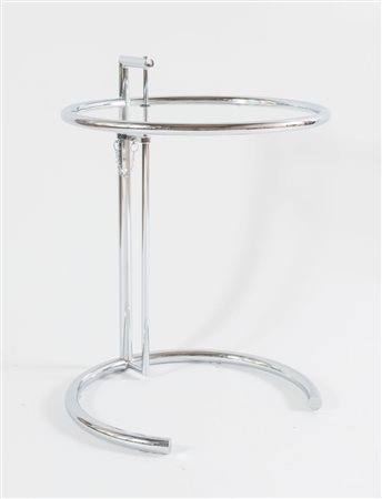Tavolino tondo modello “E 1027” nello stile di Eileen Gray, Italia, Anni ‘70.