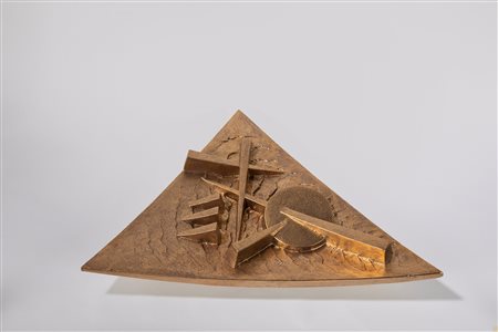 Arnaldo Pomodoro (Morciano di Romagna 1926)  - Piatto triangolare, 2006