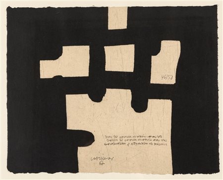 Eduardo Chillida (San Sebastian 1924-San Sebastian 2002)  - Marrak "Lines", 1985