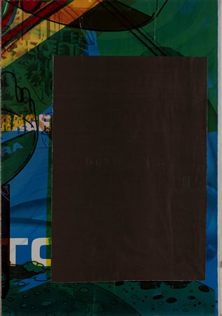 Mimmo Rotella (Catanzaro 1918-Milano 2006)  - Irradiante colorato, 1981