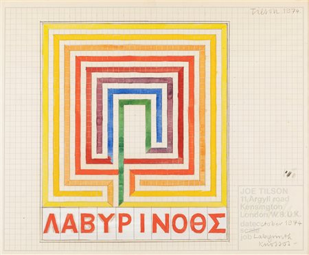 Joe Tilson (Londra 1928)  - Labyrinth Knossos, 1974