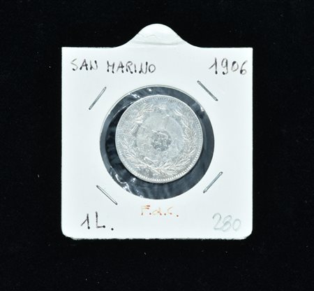 1 LIRA SAN MARINO 1906