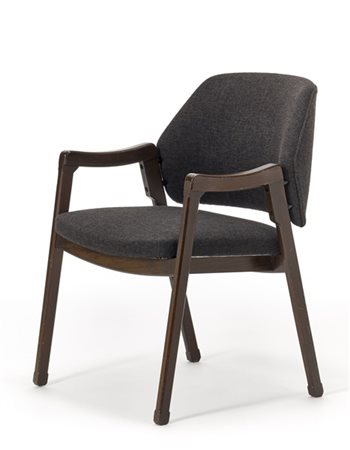 Ico Parisi Sedia con braccioli modello "814". Produzione Cassina, Meda, 1961. St