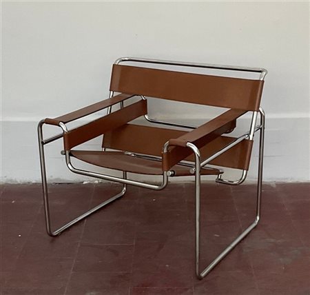 Marcel Breuer Poltrona modello "B3" o "Wassily". Probabile produzione Knoll,, an