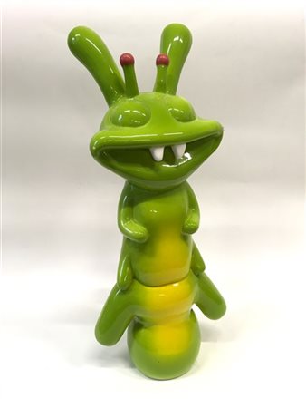 Massimo Giacon "Bug Bunny"
Scultura in ceramica smaltata verde. Manifattura Supe