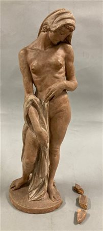 Emanuele Zambini (Bagno a Ripoli 1907 - Firenze 1966) "Nudo di donna" scultura