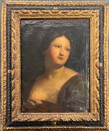 Copia da Carlo Maratta, Ritratto di Faustina Maratta, olio su tela (cm 59x47) i