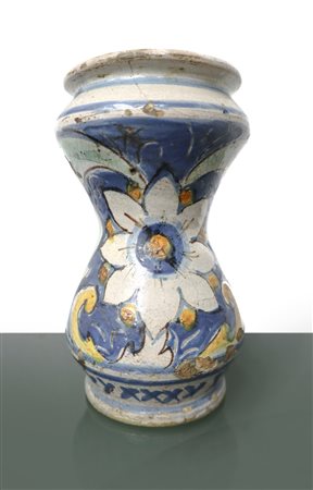 Albarello in maiolica di Caltagirone , late eighteenth century